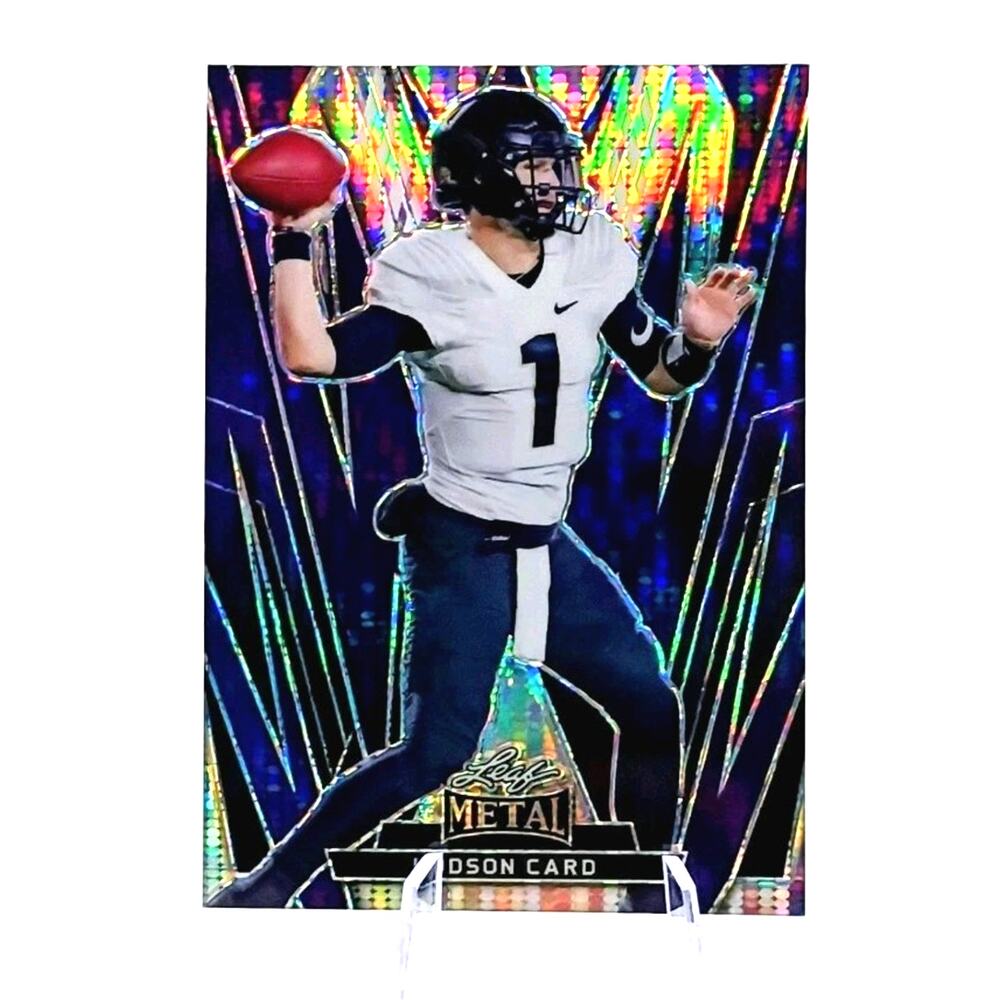Hudson Card #43 Purple Pulsar Refractor Leaf Metal 2024 SP 05/08